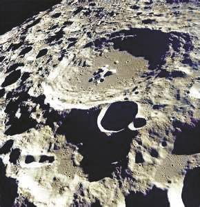 月球表面的陨石坑